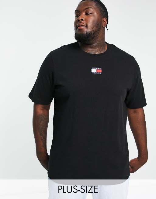 Tommy Jeans badge in Big black logo & ASOS | center t-shirt Tall