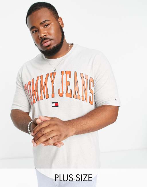 tommy jeans collegiate logo tee