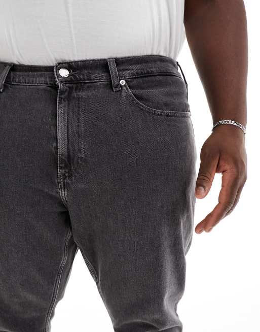 Tommy Jeans Big & Tall – Czarne klasyczne jeansy z prostymi nogawkami, 2 z 5