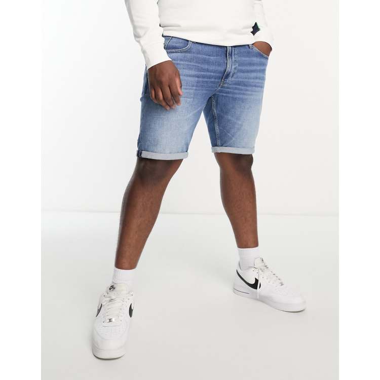 Big and tall white best sale jean shorts