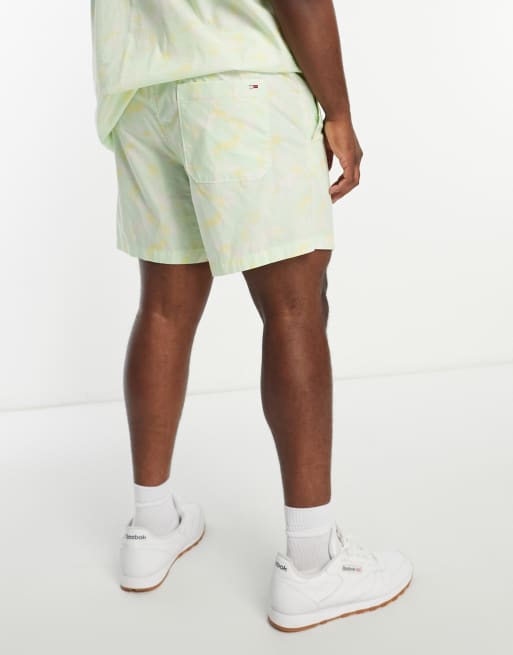 Tommy Jeans Big & Tall flag logo camo shorts in multi - part of a 