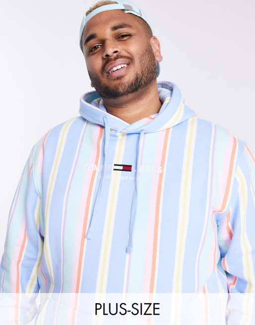 Tommy jeans striped deals hoodie