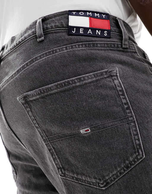 Tommy Jeans Big & Tall regular straight leg jeans in black, 4 of 5