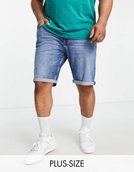 Mens big and shop tall denim shorts