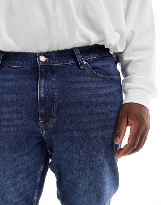 Mens big and tall wide hot sale leg jeans