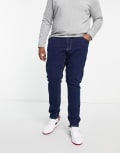 [Tommy Jeans] Tommy Jeans Big & Tall Scanton skinny jeans in dark wash blue W46 L34 Denim Dark