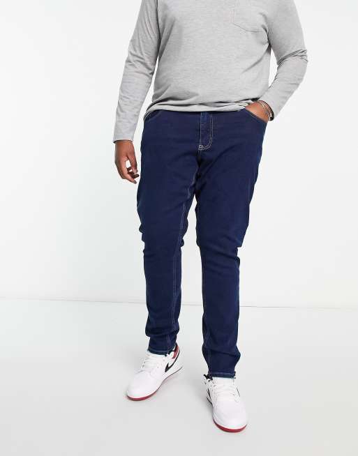 Tommy Jeans Big & Tall Scanton skinny jeans in dark wash blue