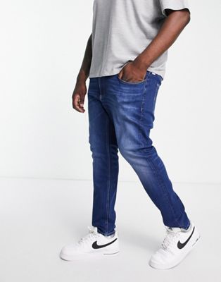 Tommy Jeans Big & Tall Scanton slim fit jeans in mid wash