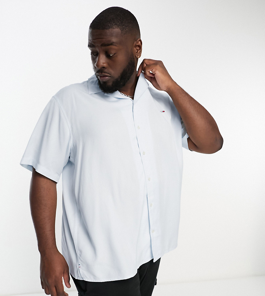 Tommy Jeans Big & Tall Shirt In Light Blue