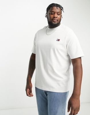 Tommy Jeans Big & Tall flag logo t-shirt in white - ASOS Price Checker
