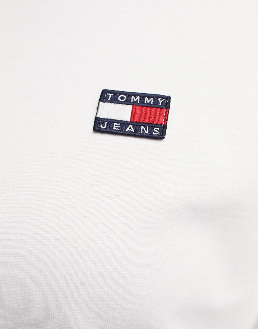 T-shirt bianca con logo della bandiera-Bianco - Tommy Jeans T-shirt donna  - immagine1