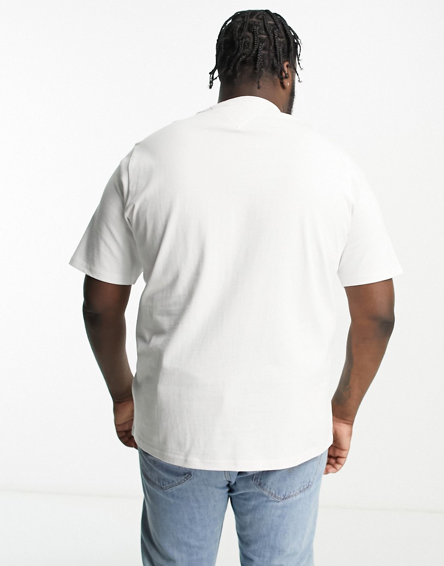T-shirt bianca con logo della bandiera-Bianco - Tommy Jeans T-shirt donna  - immagine2
