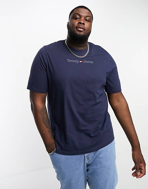 Tommy Jeans Big & Tall t-shirt in blue | ASOS