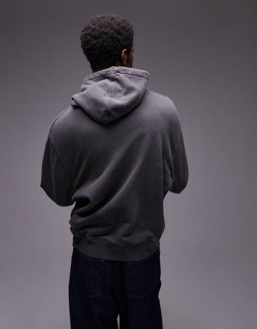 Tommy Jeans – Bleksvart huvtröja med logga ton-i-ton, 3 av 4