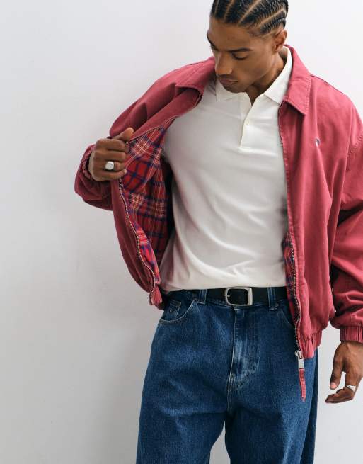 Tommy Jeans - Blouson Harrington - Rouge, 3 de 9