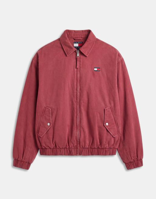 Tommy Jeans - Blouson Harrington - Rouge, 6 de 9