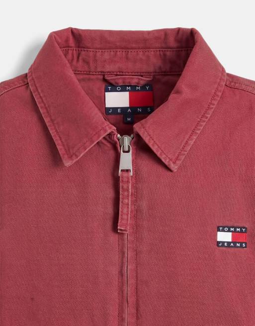 Tommy Jeans - Blouson Harrington - Rouge, 8 de 9