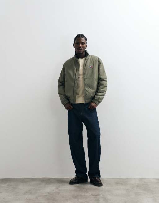 Tommy Jeans bobby padded jacket in khaki, 3 of 5