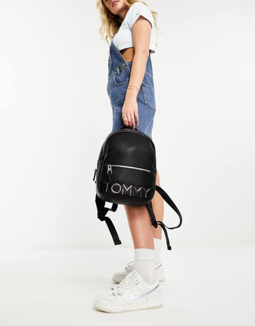 Tommy jeans logo discount backpack