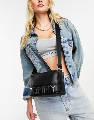 Tommy Jeans bold camera bag in black