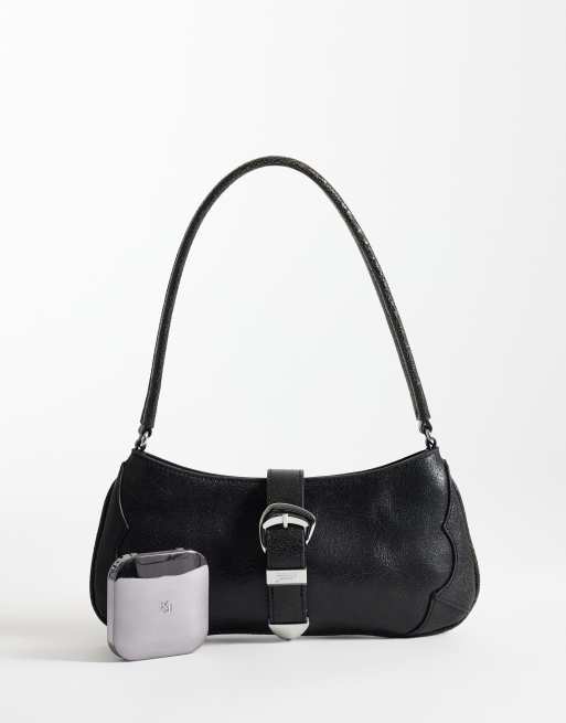 Tommy Jeans - Bolso de hombro negro con hebilla, 2 de 4