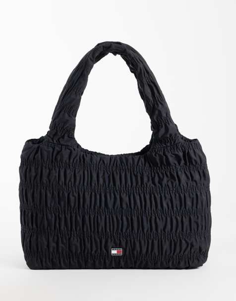 Tommy Jeans - bolso tote grande urbano en negro - view 1