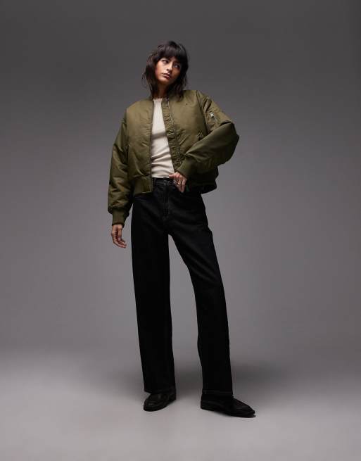 Tommy Jeans - Bomber basique - Vert olive, 3 de 4