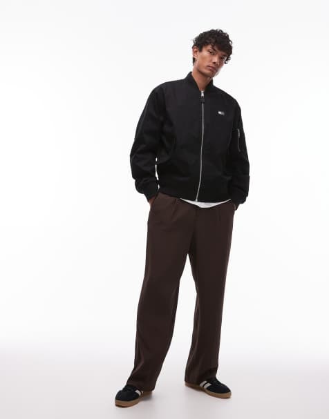 Tommy Jeans – Bomberjacke aus Baumwolle in Schwarz - view 1