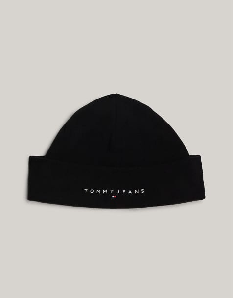 Tommy Jeans - Bonnet à broderie logo - Noir - view 1