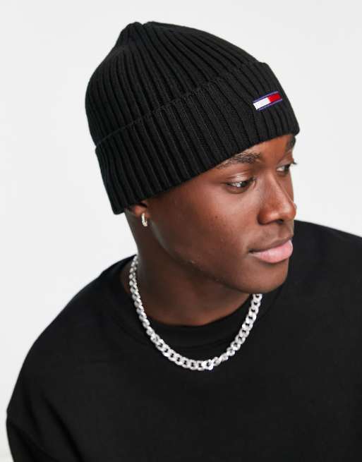 Tommy Jeans Bonnet c tel avec drapeau Noir ASOS