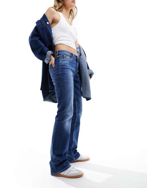 Tommy Jeans Bootcut Jeans in Blau mit mittelhohem Bund ASOS