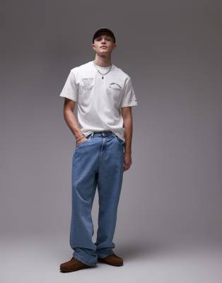 Tommy Jeans Boroughs Backprint T-shirt In White