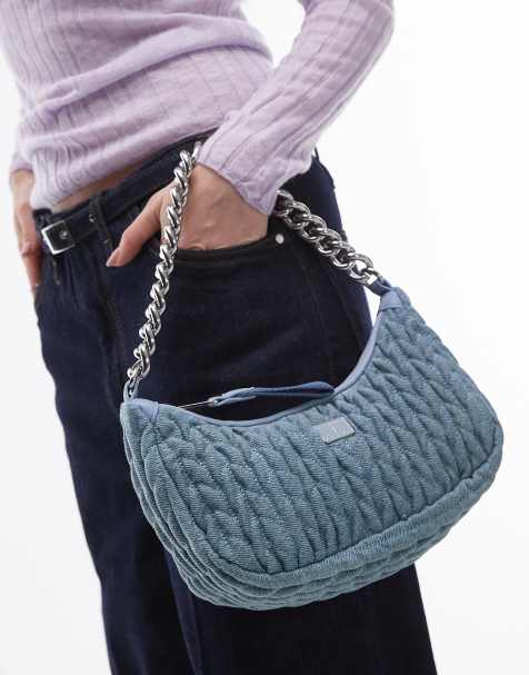 Tommy Jeans - Borsa da spalla in denim con manico a catenina - view 1