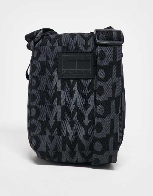 Tommy Jeans - Borsa reporter a tracolla nera con logo