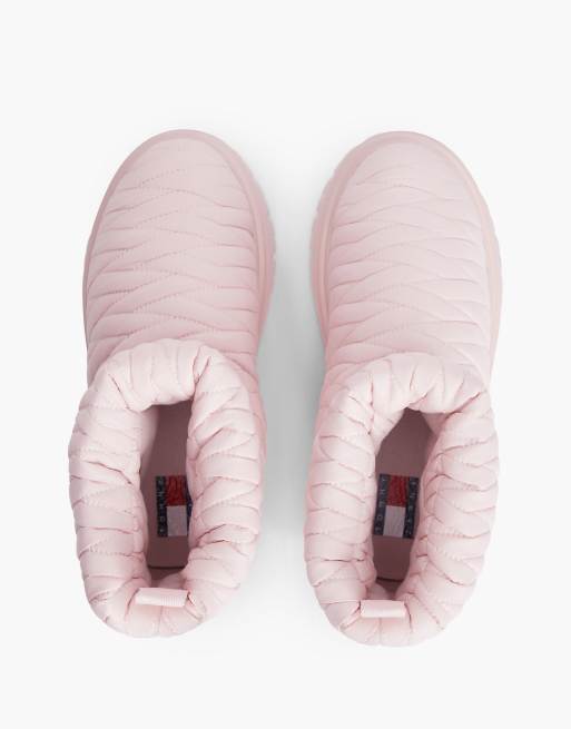 Tommy Jeans bottes de neige matelassées à doublure chaude en rose bonbon, 3 de 7