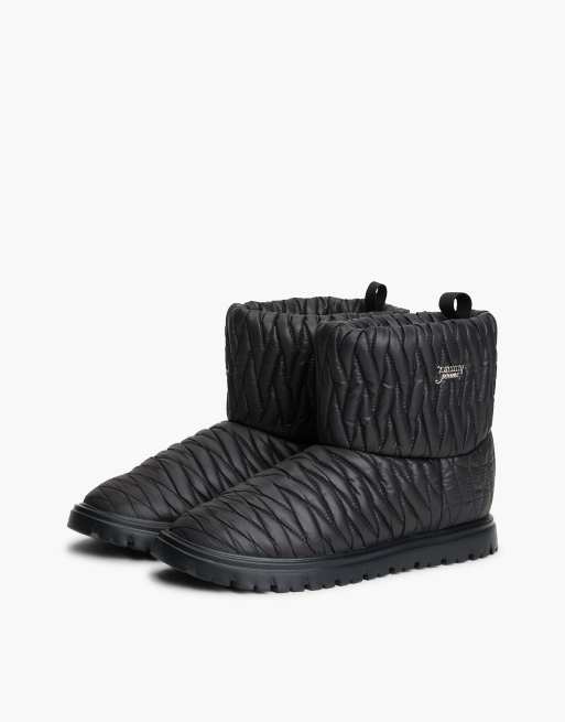 Tommy Jeans bottes de neige matelassées doublées noires, 2 de 7