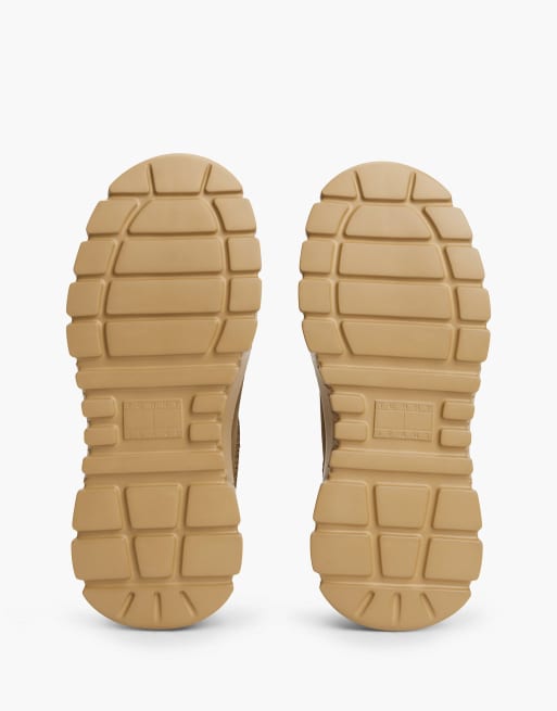 Tommy Jeans bottines à plateforme doublées chaudes couleur kaki, 5 de 7
