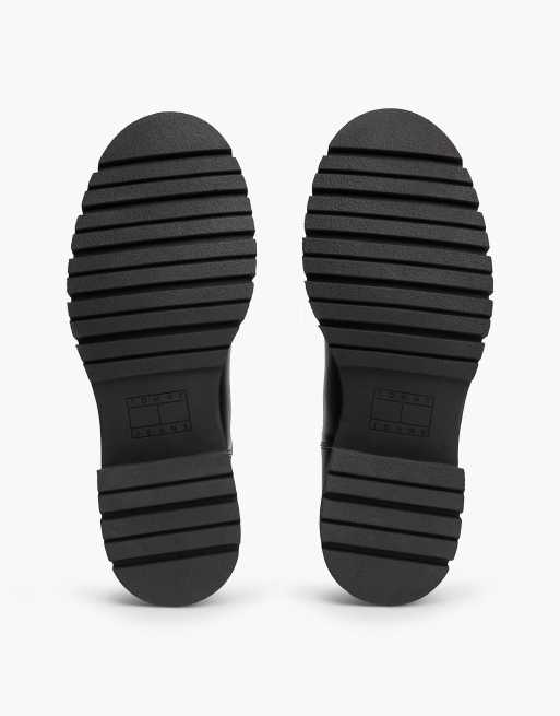 Tommy Jeans - Bottines Chelsea en cuir à semelle crantée - Noir, 5 de 7
