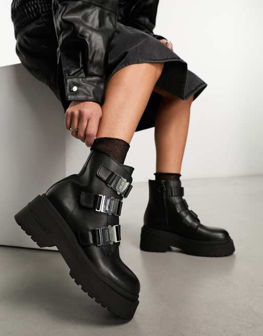 Tommy Jeans Bottines chunky avec d tail en m tal Noir