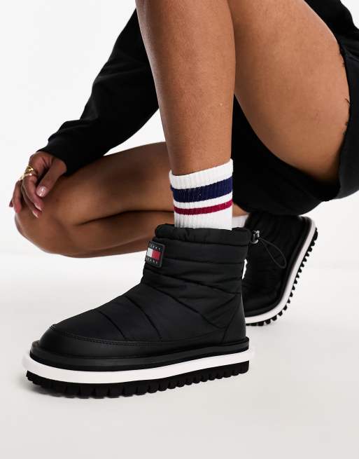 bottines plates tommy hilfiger