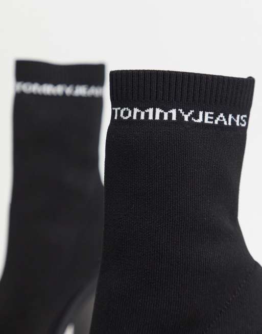 Tommy Jeans Bottines souples talons Noir