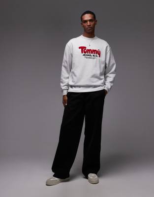 Tommy Jeans Boucle Logo Sweatshirt In Multi