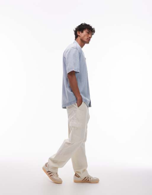 Tommy Jeans – Bowler-Jeanshemd in heller Waschung, 4 von 4