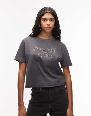 Tommy Jeans Boxy T-shirt In Gray