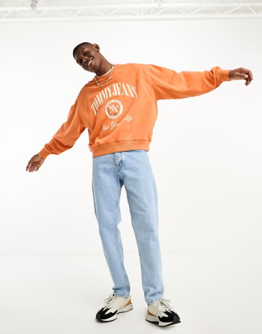 Orange on sale sweatshirt outfit