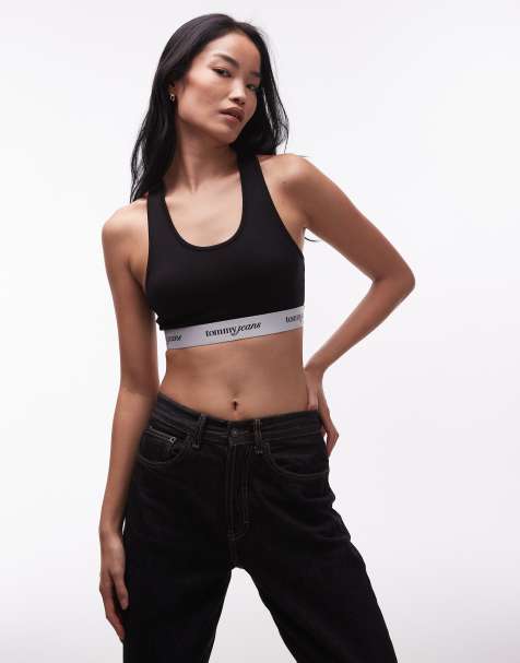 Tommy Jeans - Brassière avec bande à logo - Noir - view 1