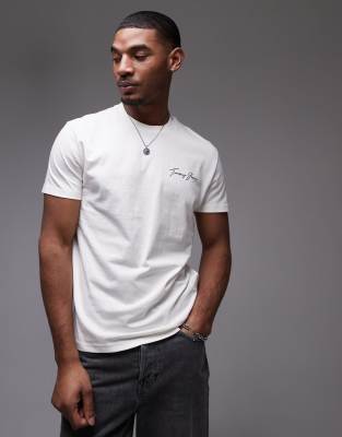 Tommy Jeans Breakfast Back Print T-shirt In White