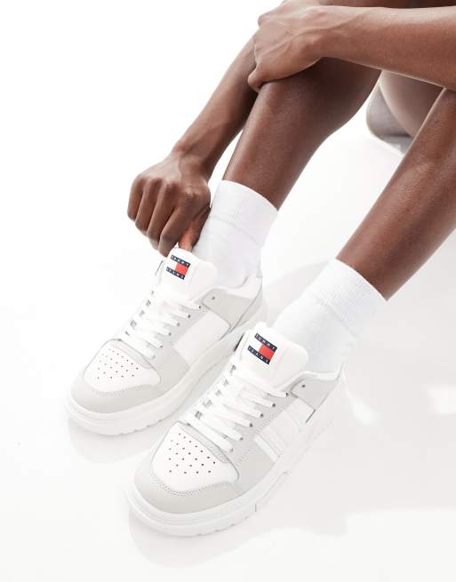 Tommy Jeans - Brooklyn - Sneakers in wit en grijs