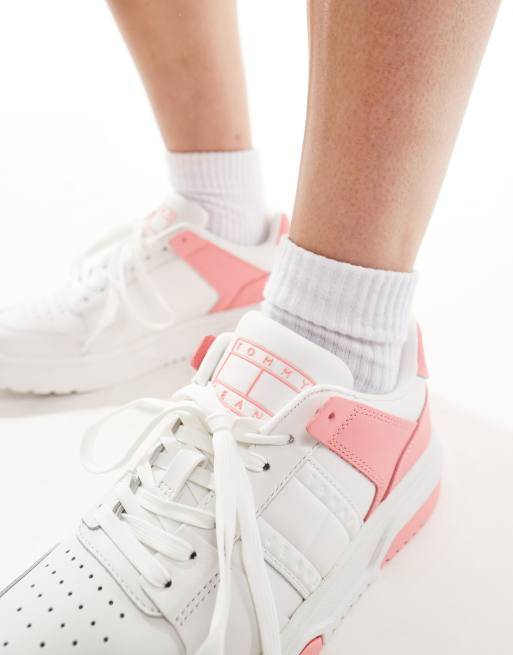Tommy Jeans Brookyln leather sneakers in pink, 3 of 5