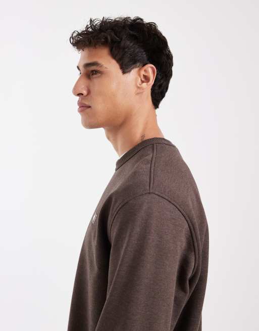 Tommy Jeans - Brun sweatshirt med flaglogo på brystet, 4 af 5